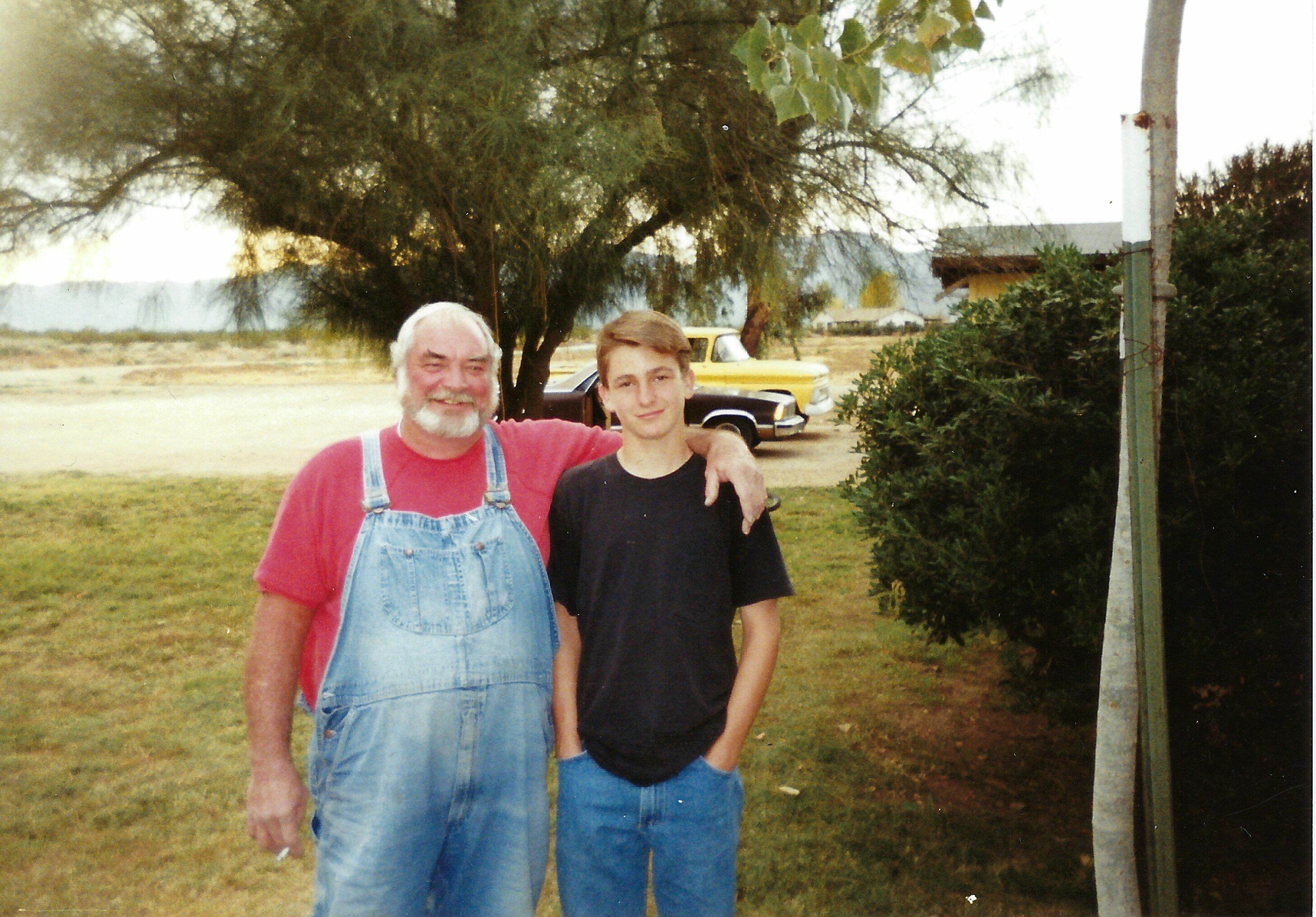 Grandpa with his Nissan truck